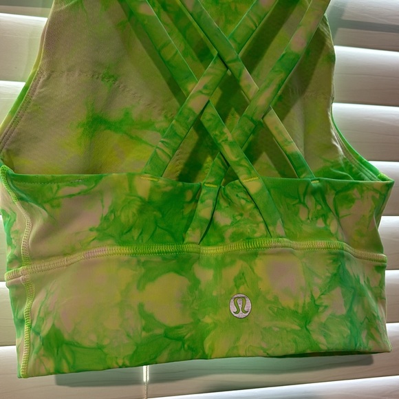 Lululemon Energy Bra High Neck Long Line Shibori *Medium Support B-C - Picture 4 of 4